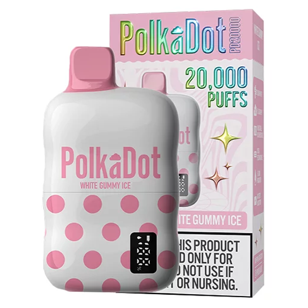 Polka Dot White Gummy Ice