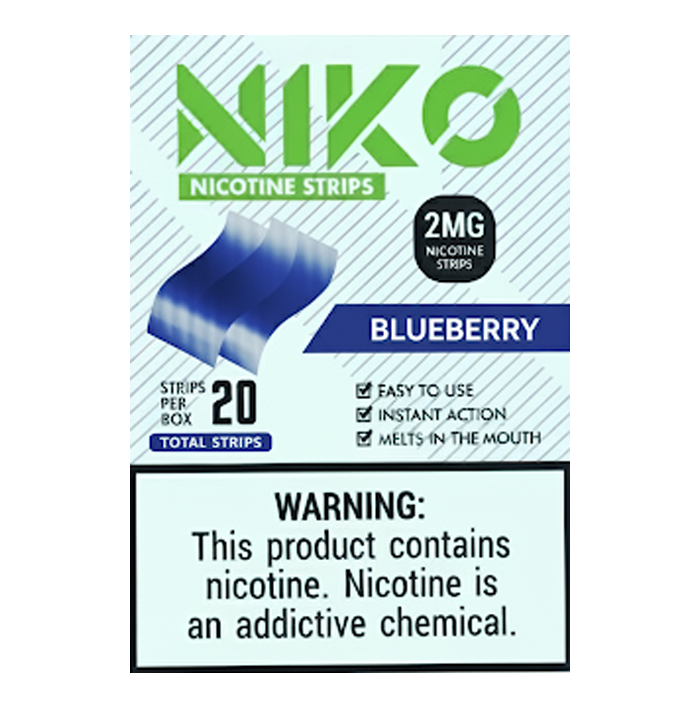 Niko Strips 2mg Blueberry